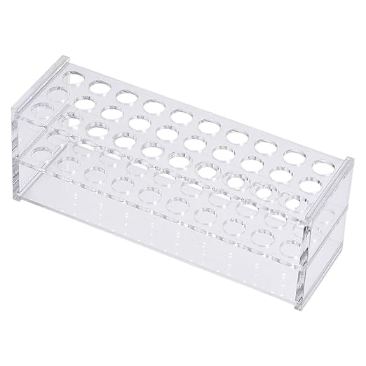 YOKIVE Tube Rack, Acrylic Test Tube Rack Holder | Great for 11-13mm Lab ...