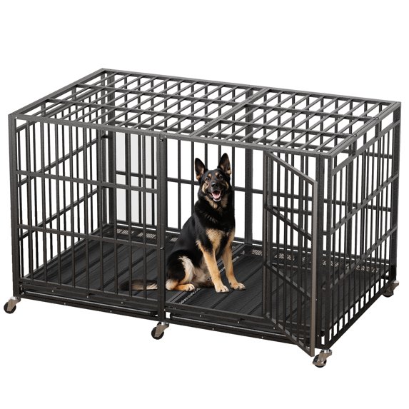 Yokwok 78 Heavy Duty Dog Crate Indestructible High Anxiety Foldable Photo Inspiration