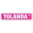 thumbnail image 1 of YOLANDA Street Sign Childrens Name Room Sign | Indoor/Outdoor |  24" Wide, 1 of 5