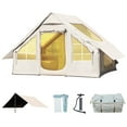 thumbnail image 1 of EROMMY 3-4 Person Inflatable Tents for Camping with Large Rainproof Cover, Blow-Up Tent with Hand Pump, Easy Setup Tent House, Air Tent for Camping Adult,Beige, 1 of 12