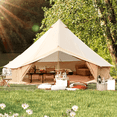 thumbnail image 1 of Yoleny 10 Person Camping Bell Tent, All Season Waterproof Yurt Tent , 5 m/16.4ft Canvas Tent for Camping with Stove Jack, 1 of 9