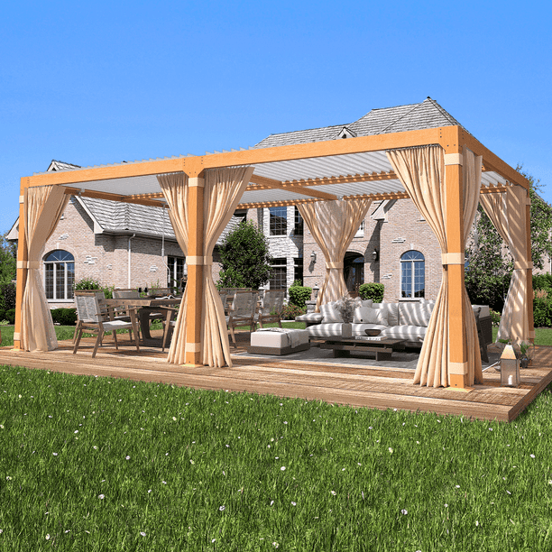 希少品　 Pergola ペルゴラ２１㌢2枚セット中古美品 YOLENY Pergolas - Adjustable Shade for Hotel Patio Furniture