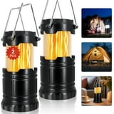YOLETO Camping Lanterns, Battery Powered, Waterproof, Collapsible, 2-Pack, Compact and Durable - Walmart.com