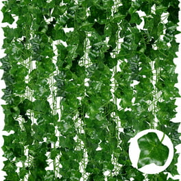 Artificial Ivy Garland, Fake Vines with UV-proof Green Leaves and Fake  Plants Hanging Aesthetic Vines Are Suitable for Family Bedroom Parties,  Garden Walls and Room Decoration. 