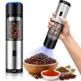 thumbnail image 1 of YOLETO Electric Pepper Mill, Battery Operated Mill with LED Light, Gravity Sensor Automatic Pepper Mill, Adjustable Coarseness, 1 of 8