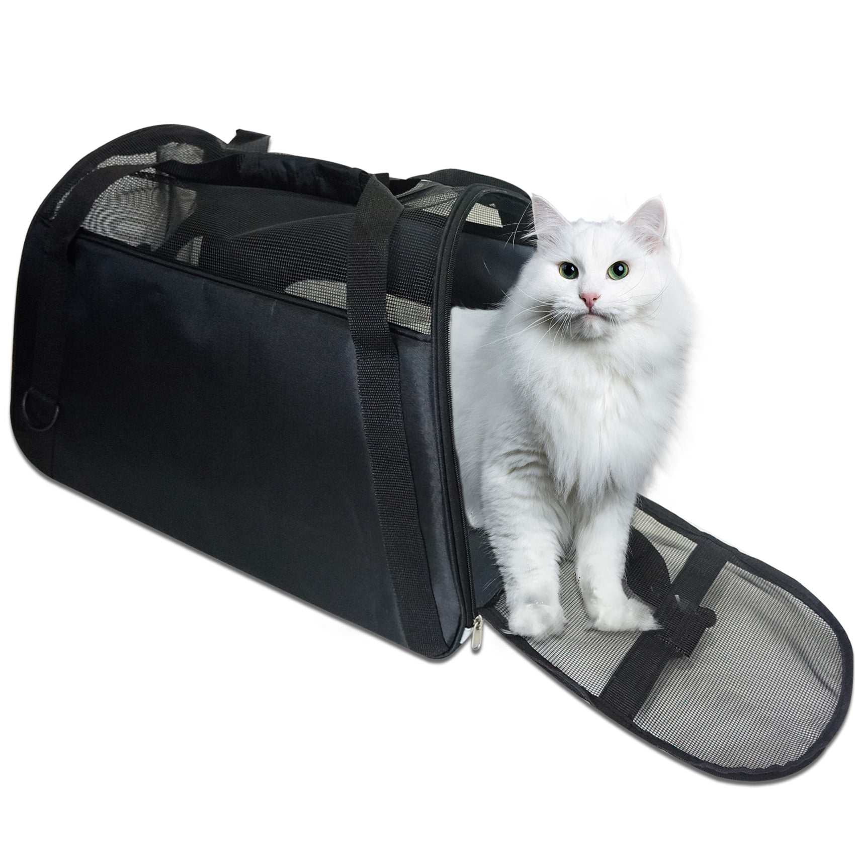 OODOSI Pet Carrier Soft-Sided Cat Carrier Dog Carrier Portable Dog Travel  Bag with Adjustable Strap Mesh Breathable Windows for Small Medium Cats Dogs