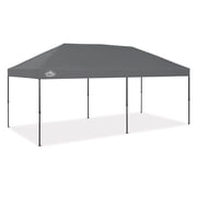 YOLI Fortitude EasyLift 200 Instant Pop Up Canopy, 10x20 Heavy Duty Pavilion with EasyLift Tech & Heat Reflective Top   Gray