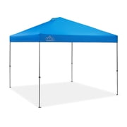 YOLI Sentinel EasyLift 10x10 Instant Pop Up Canopy, Straight Leg Shelter with UV Protective Top & One-Push Setup   Blue