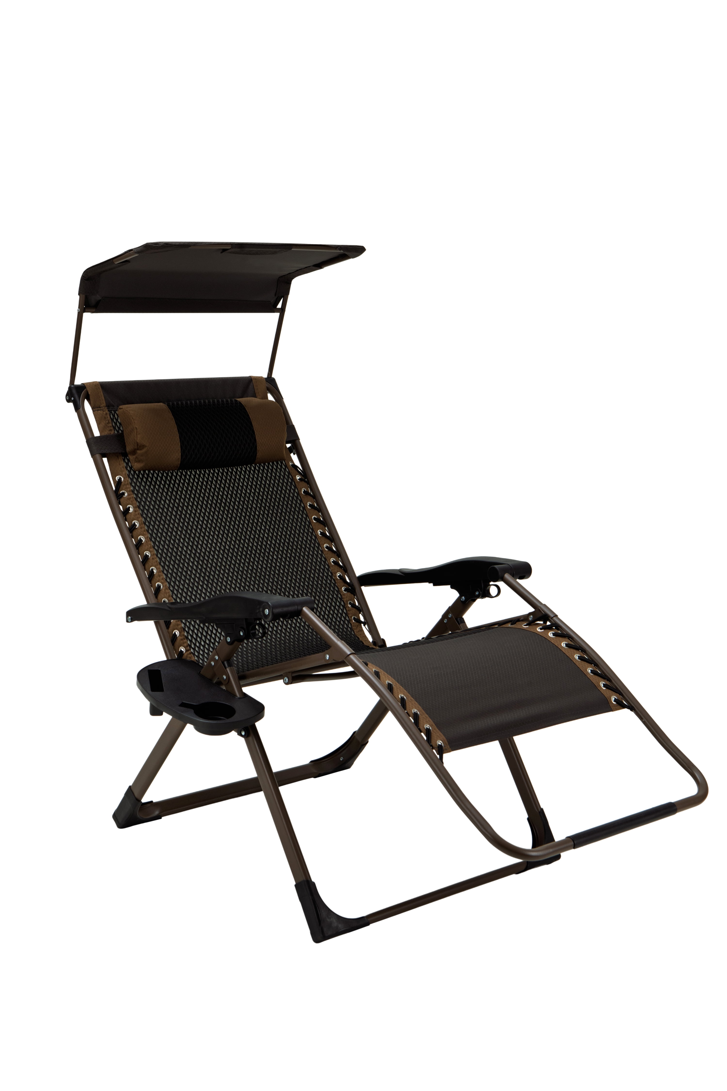 Yoli Zero Gravity XL Shade Folding Chair 2-Pack, Brown