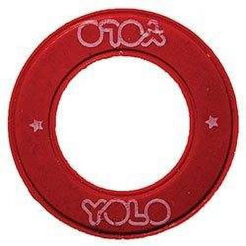 YOLO Roller Skate Bearings - Ceramic (Quantity 8pk, Shield Color: Red)