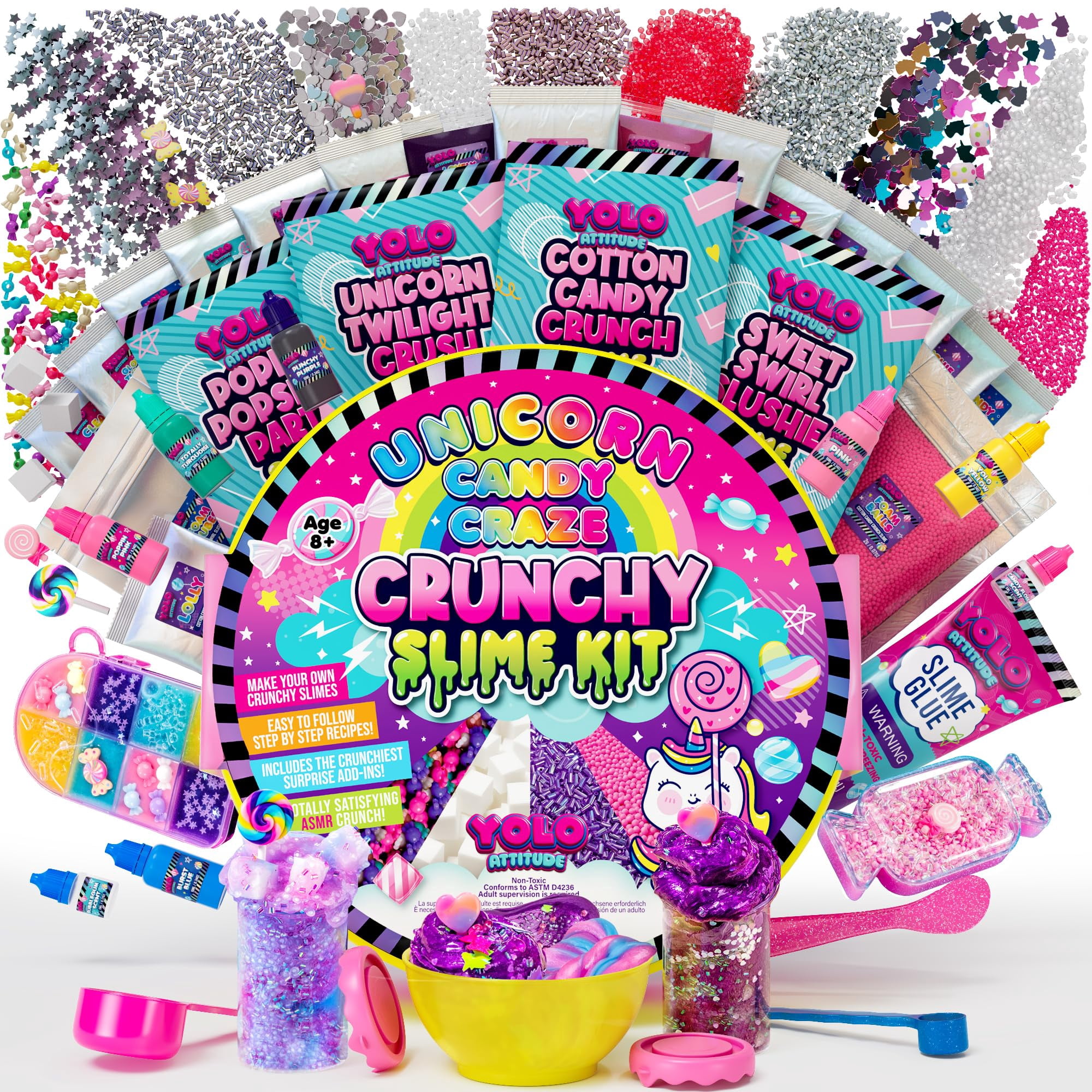 Craze Magic Slime Galupy, Licorne Slime pour Enfants, 150 ML Slime A, Licorne Surprise Incluse, Disponible en 6 Couleurs, Assortiment 18316