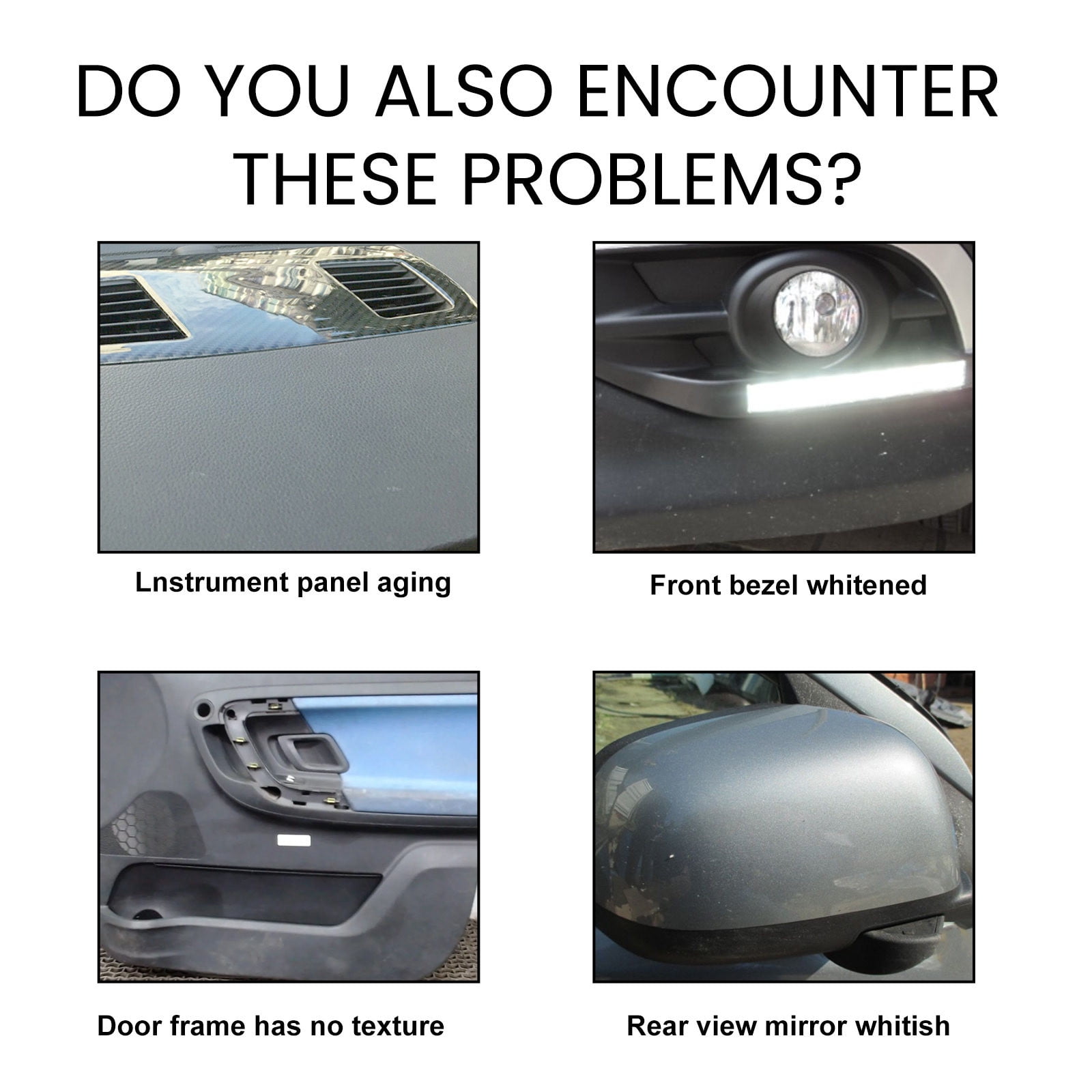 YOLOKE 120ml Automotive Plastic Refurbishment Spray for Leather Panel