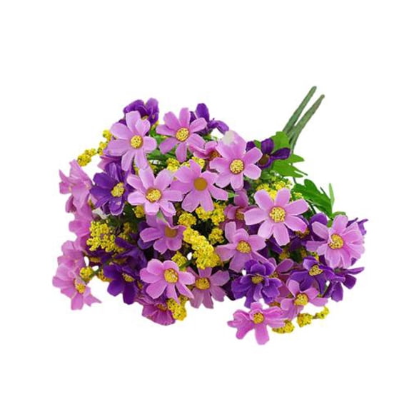YOLOKE Artificial Daisy Flower Bouquet - Versatile Indoor and Outdoor Decorative Craft for Weddings, Home, and Office