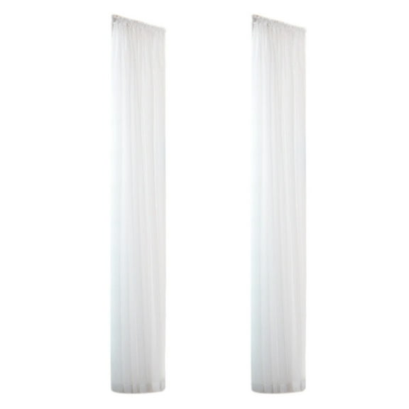YOLOKE Backdrop Cloths Panel Curtains, for Birthday Wedding Party Event Festival Reception Event Celebration Graduation Ceremony Background Stage Decoration(White)