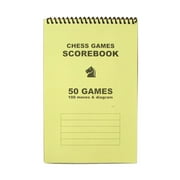 YOLOKE Chess Scorebook with Eye-Protection - Score Pad for 50 Matches and 100 Moves