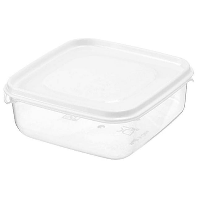 YOLOKE Food Storage Box, Plastic Small Food Storage Containers Square Storage Organizer Boxes with Lids Airtight for Refrigerator Fridge Cabinet Desk
