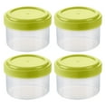 thumbnail image 1 of YOLOKE Freezer Storage Containers, Heavy Duty Airtight Round Food Storage Containers with Twist On Lids for Lunch, Leftover, Deli, Overnight Oats, Stackable Freezer Containers(Green), 1 of 1