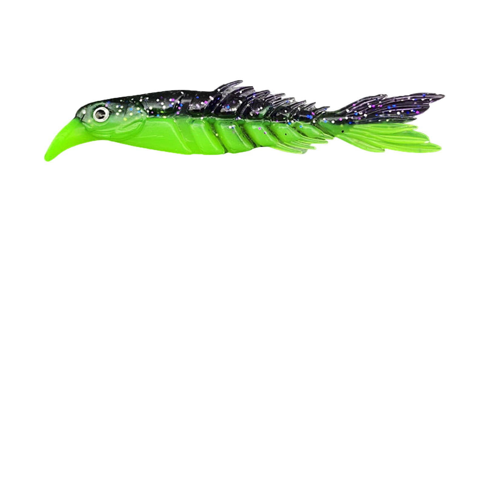 YOLOKE MultiSectioned Minnow Fish Lure with DualColor Bone Tail, Soft