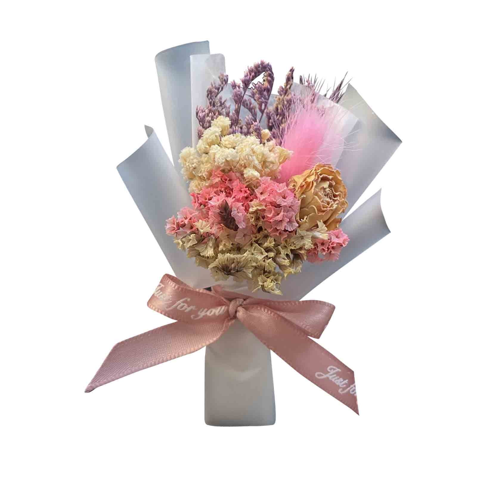 YOLOKE Natural Dried Flower Car Freshener Bouquet Mini Vent Clip
