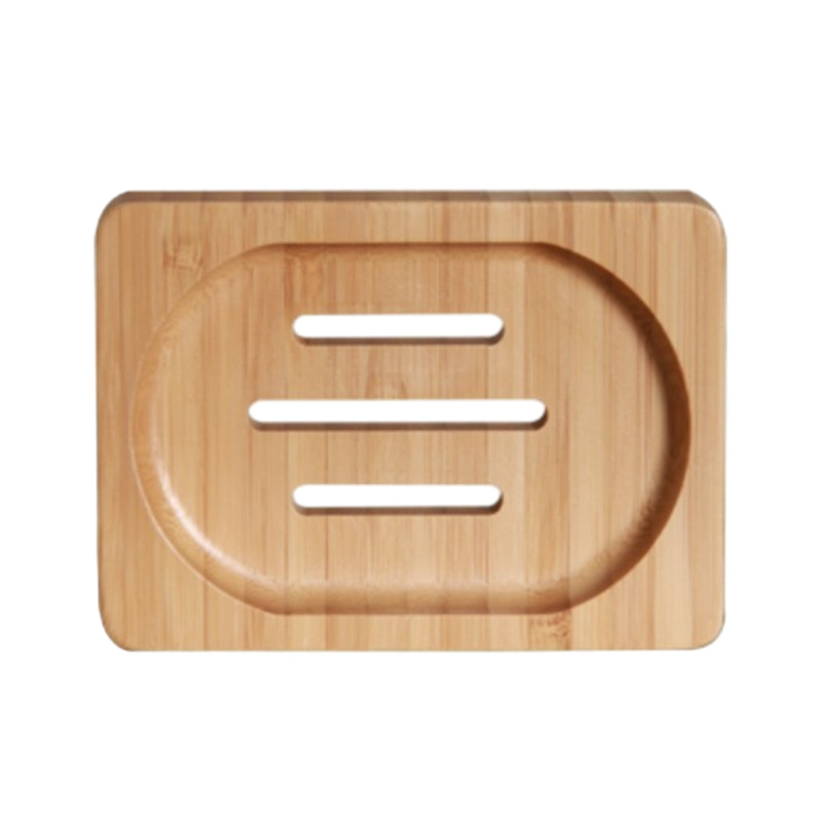 YOLOKE Natural Wood Soap Dish Drainage Design for Bathroom and Shower