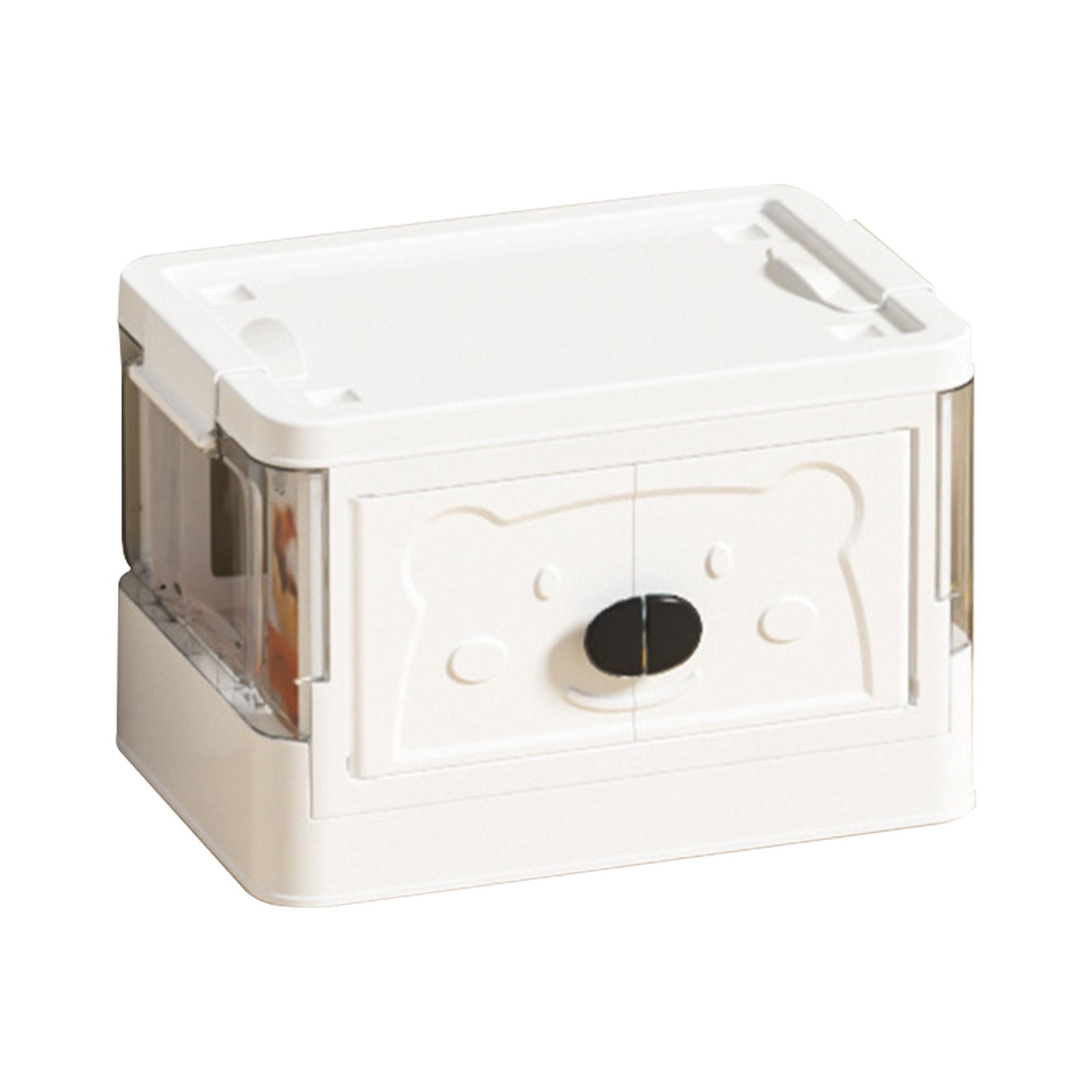 YOLOKE Plastic Storage Bins Folding Boxes for Closet Organization, Stackable with Open Front