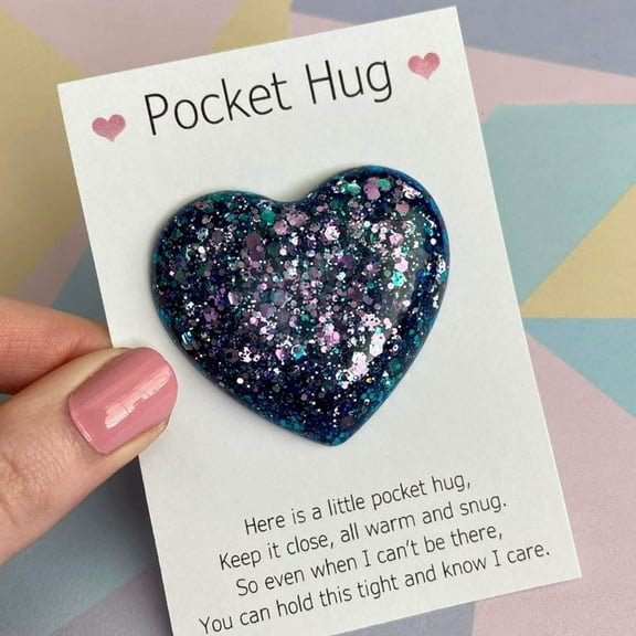 YOLOKE Pocket Hug Token Gift, for Mom Grandma Aunt Christmas Birthday Gifts for Women Long Distance Heart Pocket Hug for Girlfriend Wife Wedding Annversary Valentines Day Gift