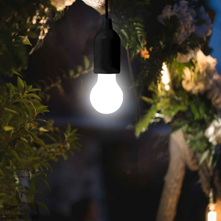 Battery operated hanging light bulb clearance