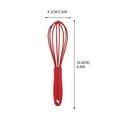 thumbnail image 1 of YOLOKE Silicone Whisk, Commercial Non-Scratch Balloon Wire Whisk for Cooking, Manual Egg Beater Milk Frother Coffee Whisks, for Blending, Whisking, Beating and Stirring(Red), 1 of 3
