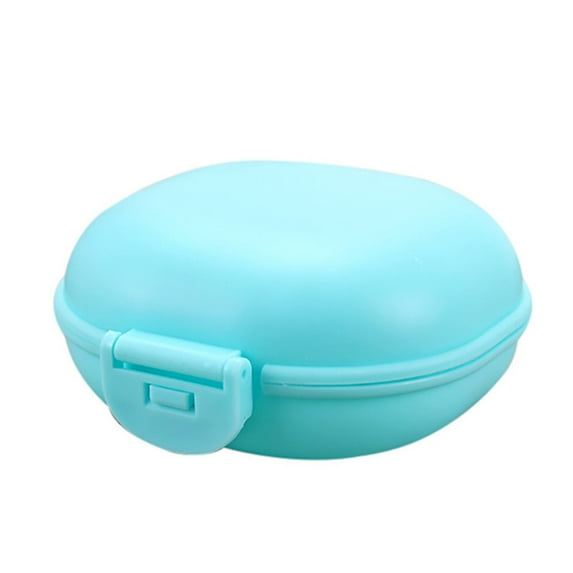 YOLOKE Soap Box with Cover Travel Soap, Holder Portable Bar Soap Holder Square Soap Storage Case for Travel Trip Home(Blue)