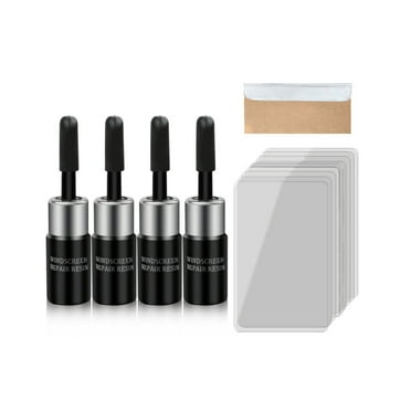 YOLOKE Windshield Repair Kit, Automotive Glass Repair Kit, Glass Nano Fluid Glass Repair Kit, DIY Glass Cracked Repair Kits Quick Fix for Windshield Chips & Cracks(Black)