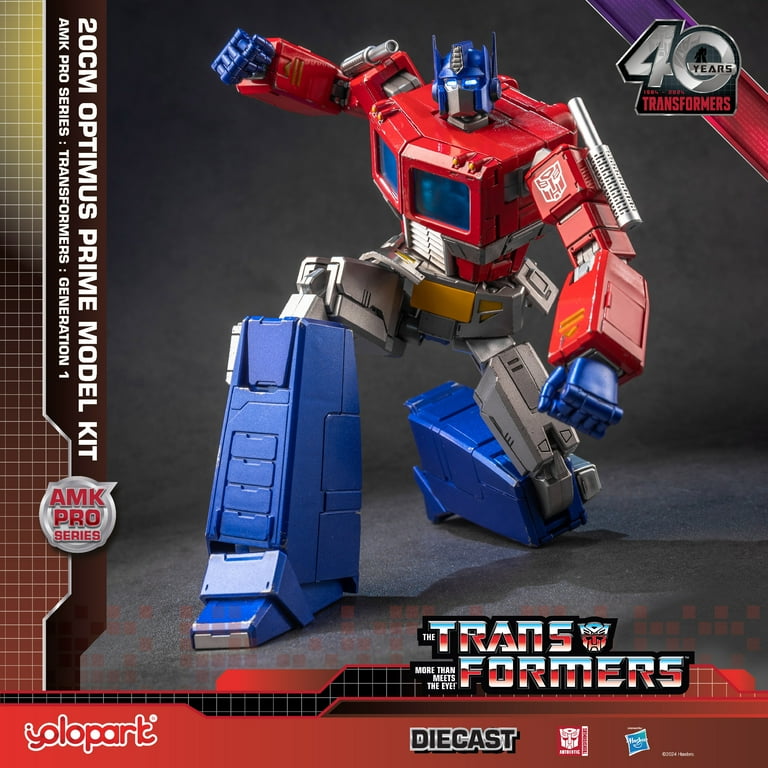 YOLOPARK Optimus Prime Transformer Toy, 7.87 Inch G1 Action
