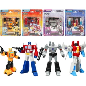 YOLOPARK G1 Transformers Toys Action Figure, 4-Pack( Optimus Prime,Megatron,Starscream,Bumblebee), 8+