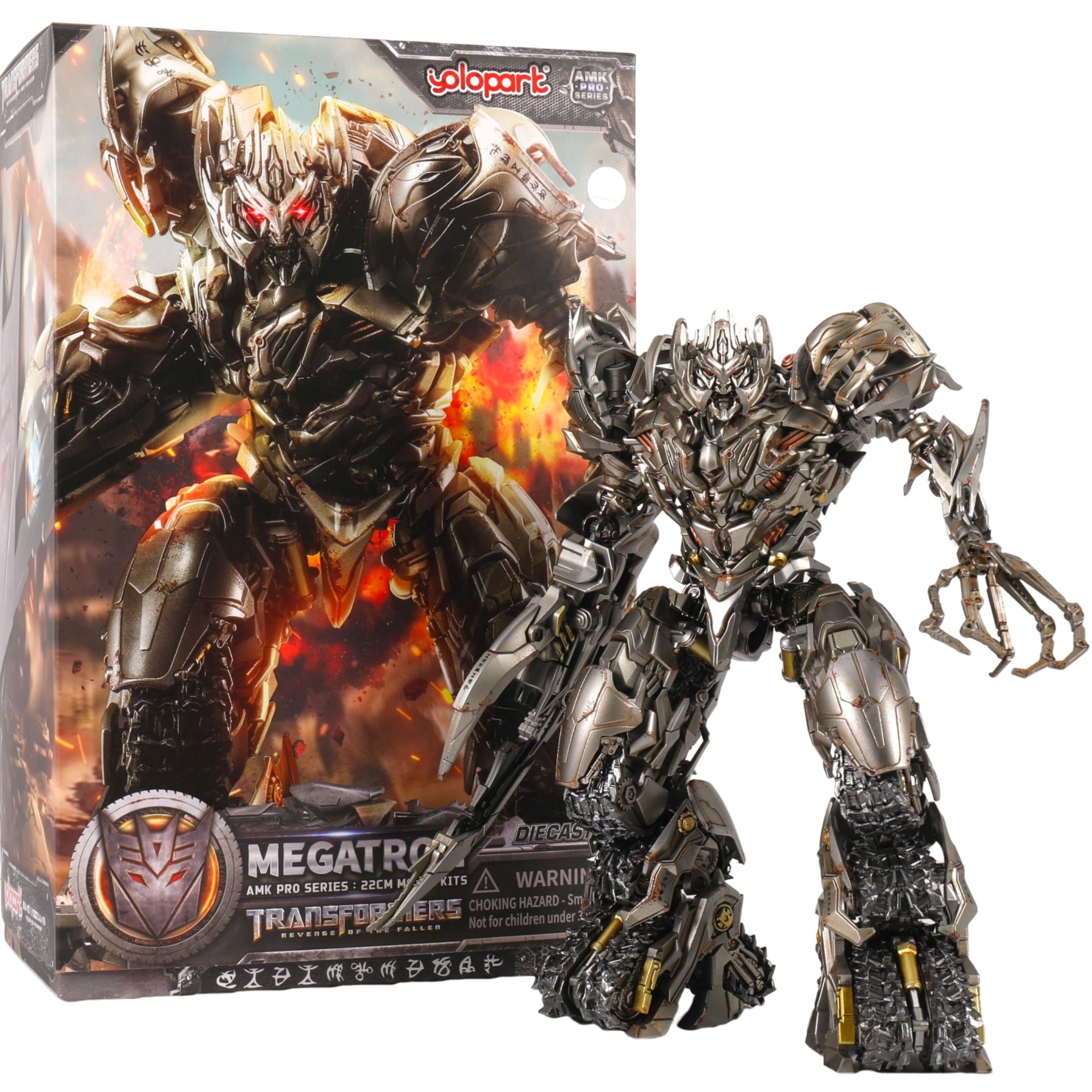 YOLOPARK Transformers Toys : Revenge of the Fallen Megatron Collectible Action Figure - Highly Detailed Model Kit for 15+, 8.66-inch,  Non-Transforming