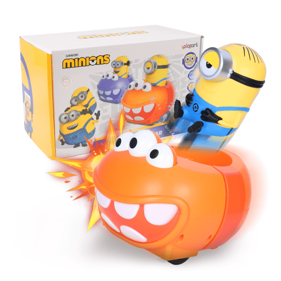 YOLOPARK Minions Remote Control Car,Despicable Me RC Stuart Bumper Cars, Christmas Birthday Gifts for Ages 3+ Year Old