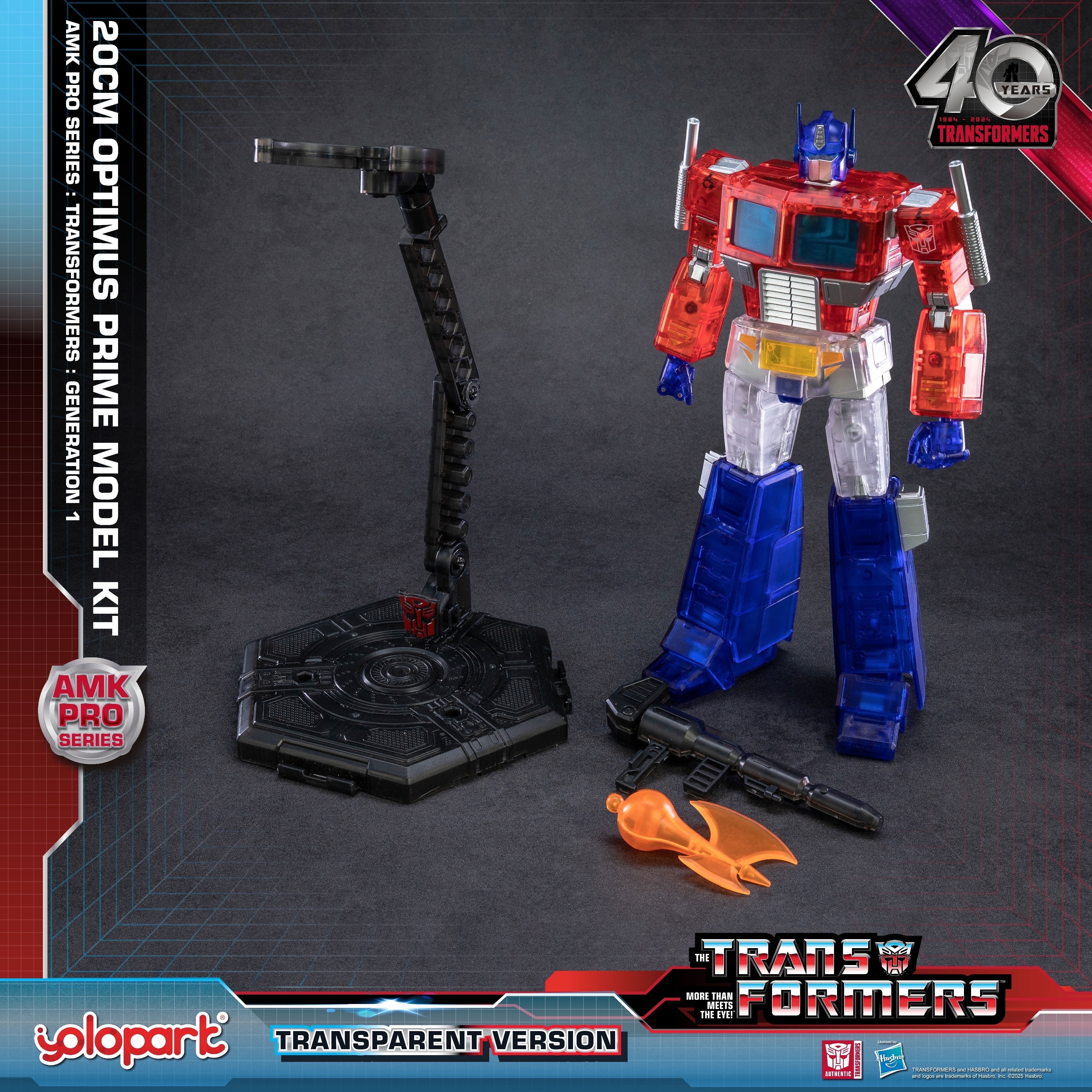 YOLOPARK Optimus Prime Transformers Toys, Transformers G1 Optimus Prime Action Figure, Birthday Gifts for Aged 15+Years Boys, Girls