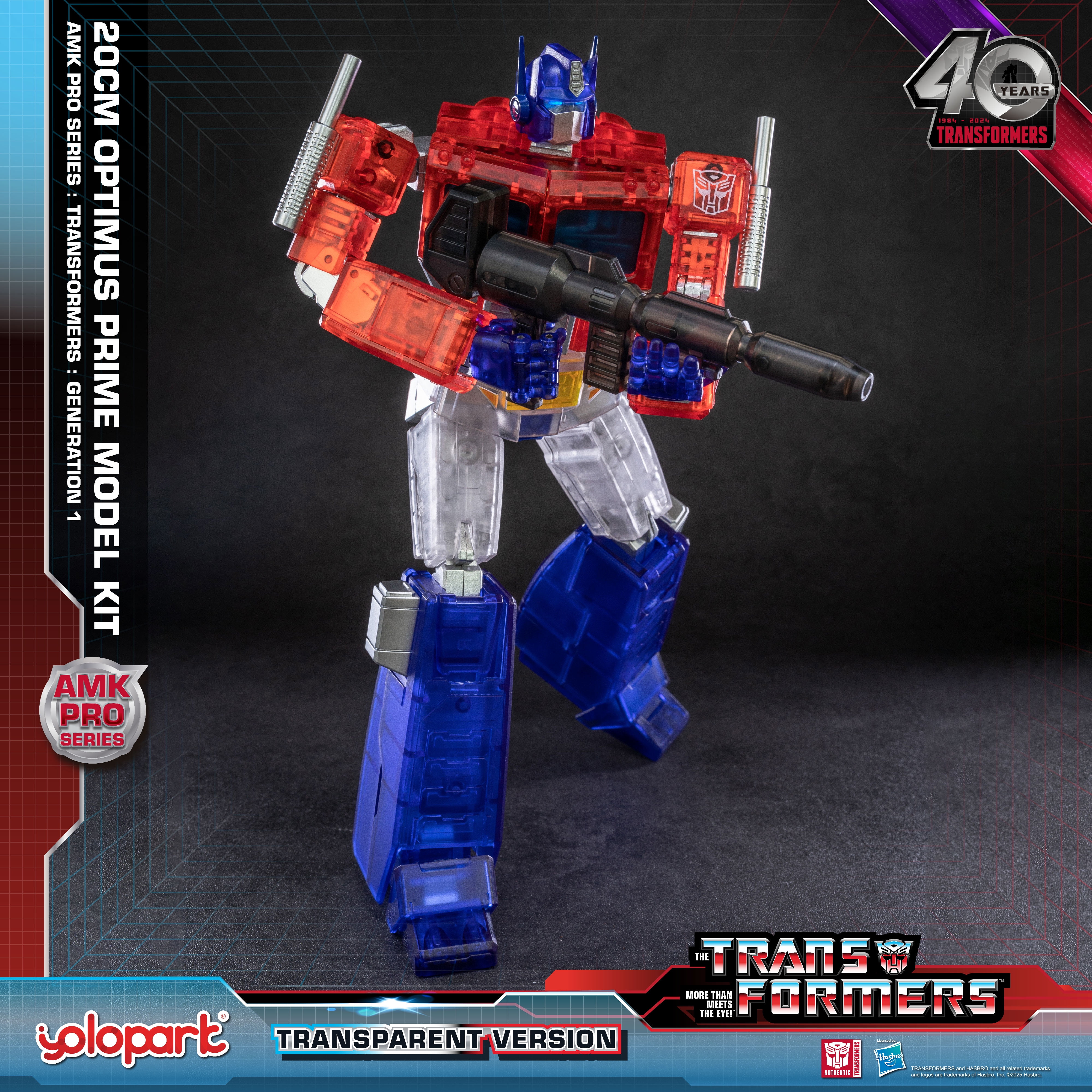 YOLOPARK Optimus Prime Transformers Toys, Transformers G1 Optimus Prime Action Figure, Birthday Gifts for Aged 15+Years Boys, Girls