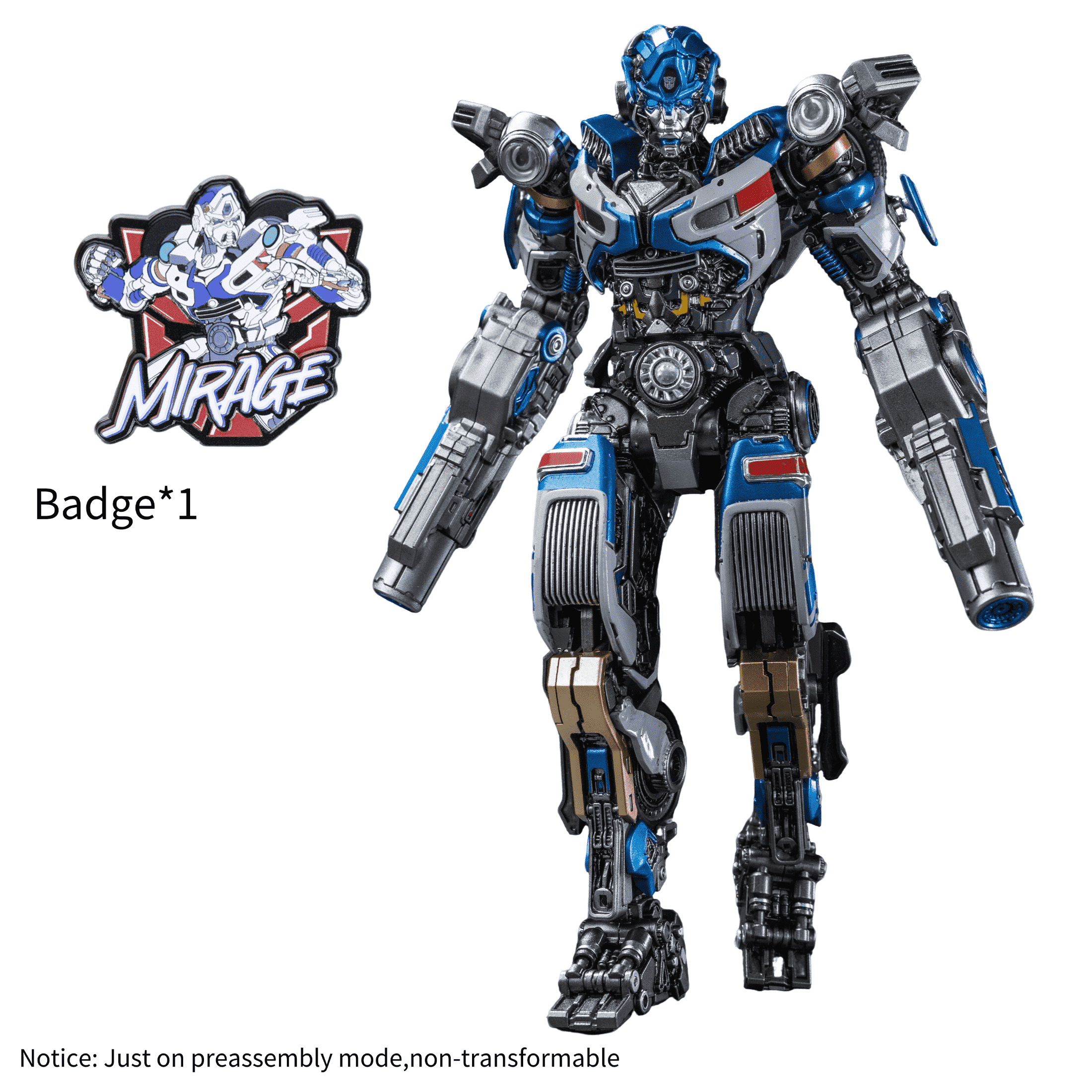 YOLOPARK Transformer Toys, Rise of The Beasts Movie Mirage Action Figures, 6.29" Collectible Transformer Assembly Model Kits
