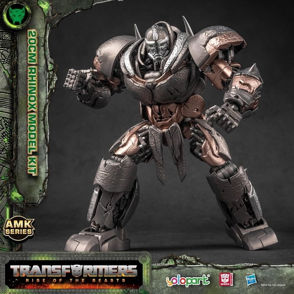 YOLOPARK Transformers Toys, Transformers: Rise of The Beasts Rhinox Action Figure Toys, Birthday Gifts for Boys, Girls Ages 8+, 7.87"