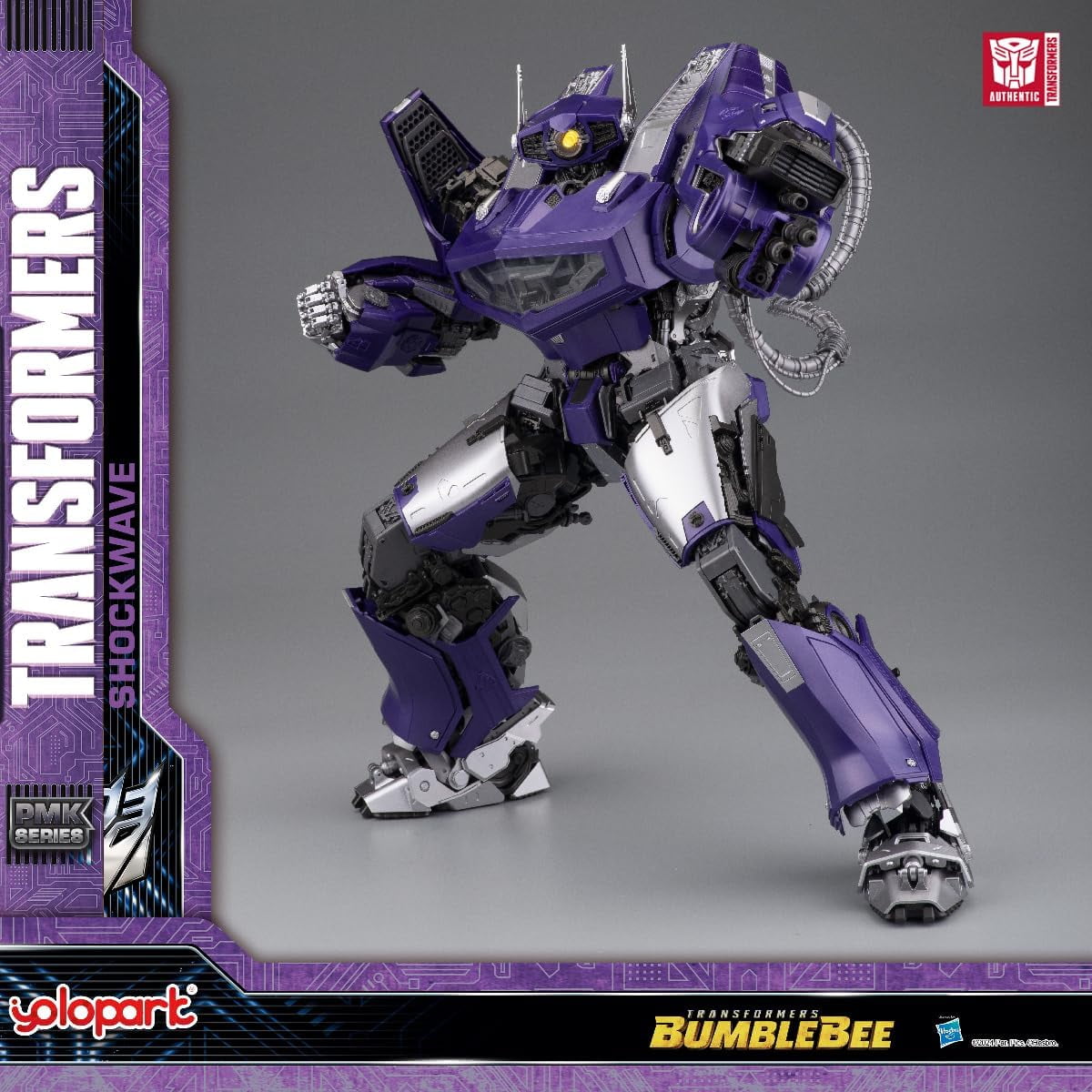 YOLOPARK Transformers Toys Shockwave PLAMO,Bumblebee The Movie