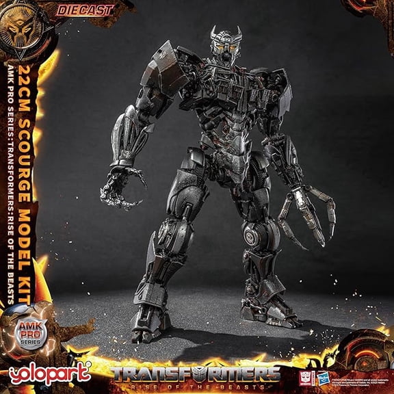YOLOPARK Transformers Toys, Transformers: Rise of The Beasts - Scourge Upgraded Collectible Action Figure with Enhanced Articulation & Screen-Accurate Design, 8.66inch, No Converting
