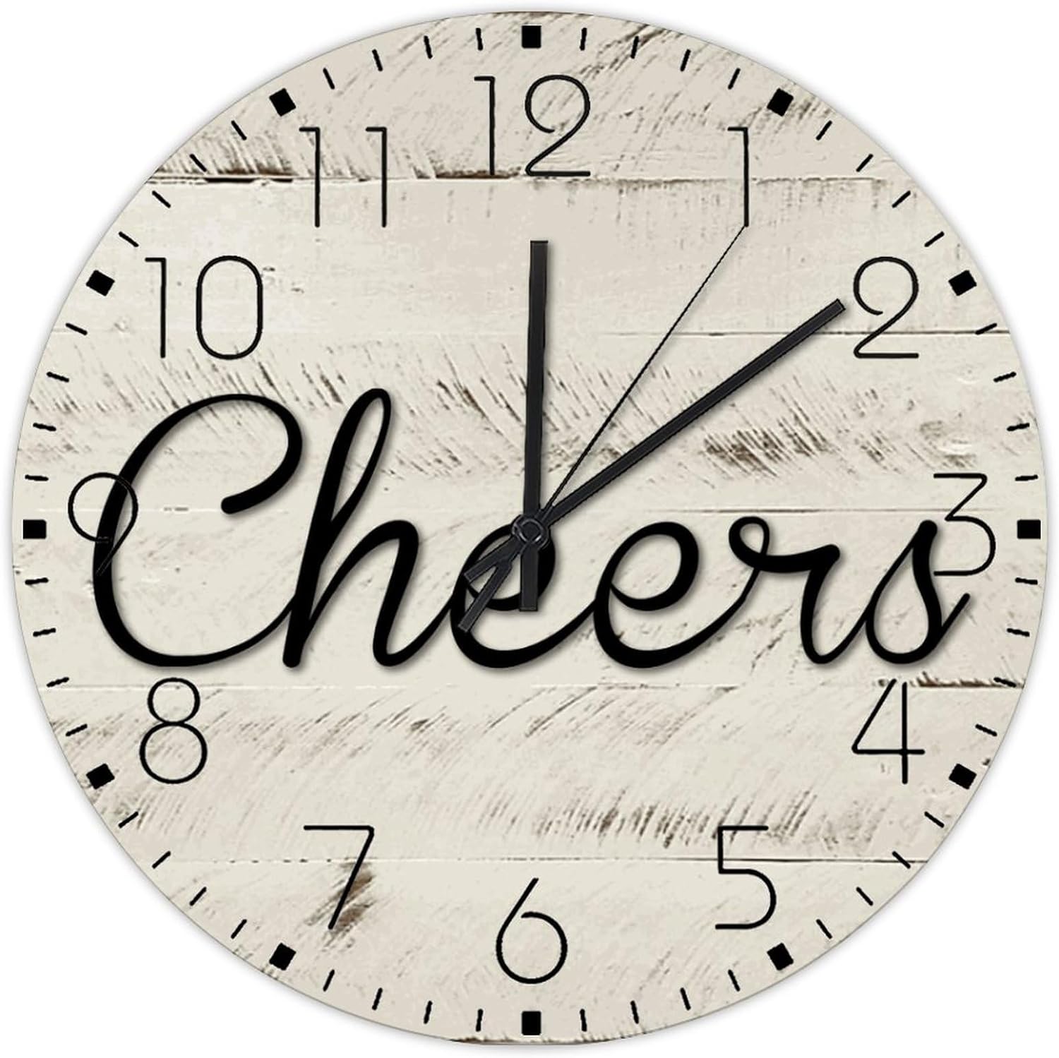 YOLU Non-Ticking Wall Clocks Battery Operated Blessed YOLU Wall Decor ...
