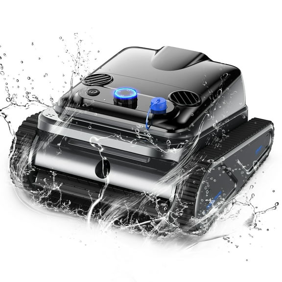 YOMA Cordless Robotic Pool Cleaner Pool Vacuum with Wall Climbing for Inground Pools Wall & Waterline Cleaning