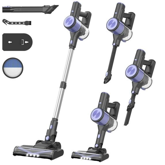 YOMA Cordless Vacuum Cleaner,Lightweight Handheld&Stick Vacuum for Home Hard Floor Carpet Pet Hair