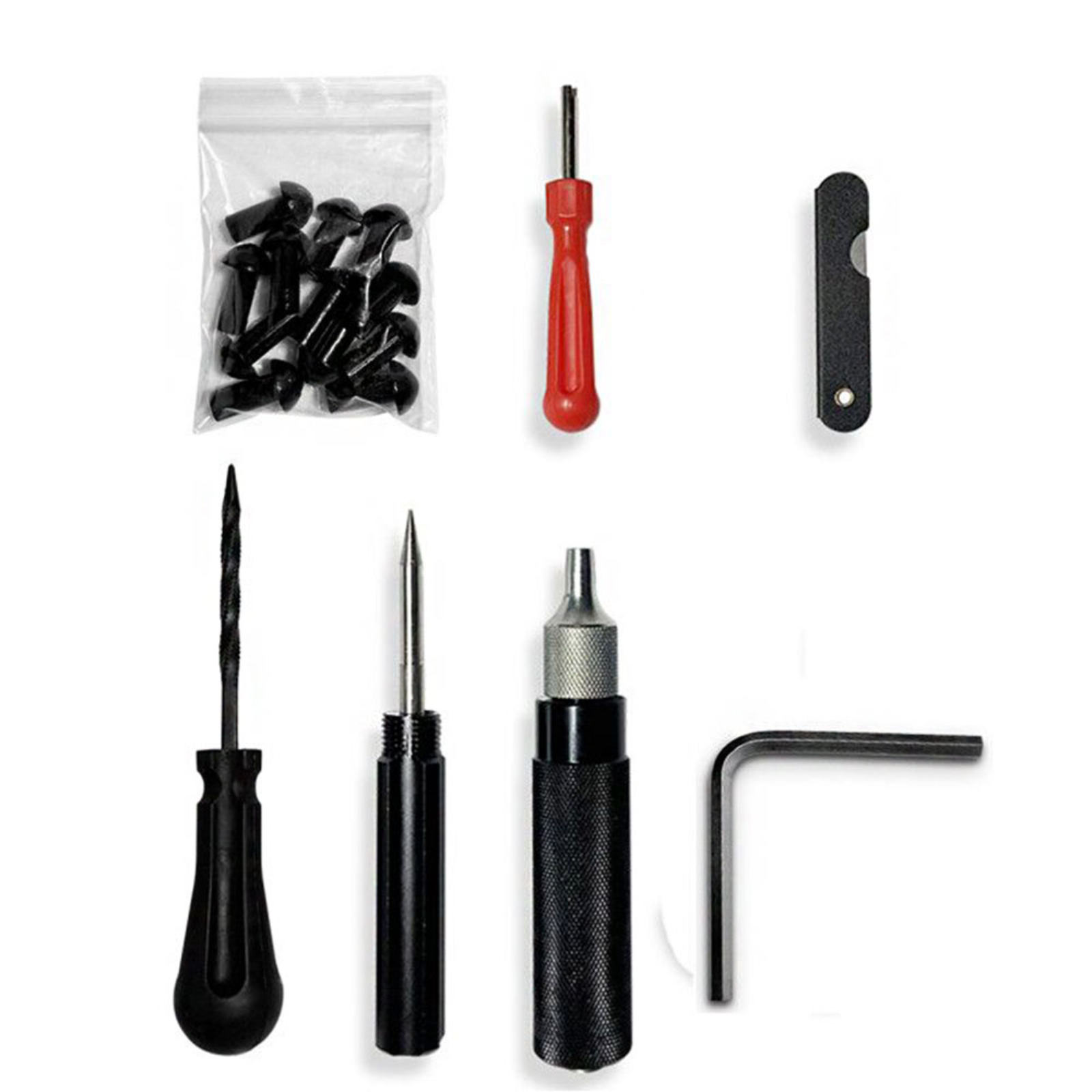 YOMTOVM 7 Pcs Tire Plugger Repair Kit Tubeless Pocket Heavy Duty Tire