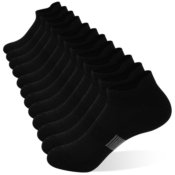 YOMYM 6 Pairs Ankle Socks for Women Athletic Running Socks with Tab, Breathable Mesh Low‑Cut Running Socks