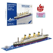 YOMYM Titanic Building Set Family Gift Kids Building Toy for Girls Boys (1878 pcs)