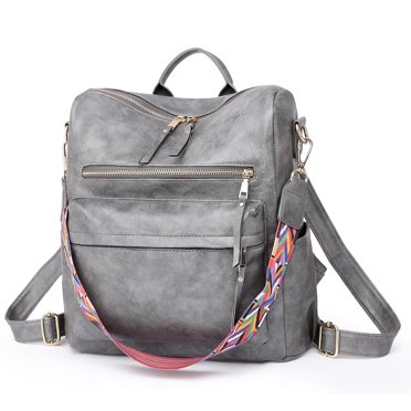 RAINSMORE Small Backpack Purse For Women Convertible Work Backpack