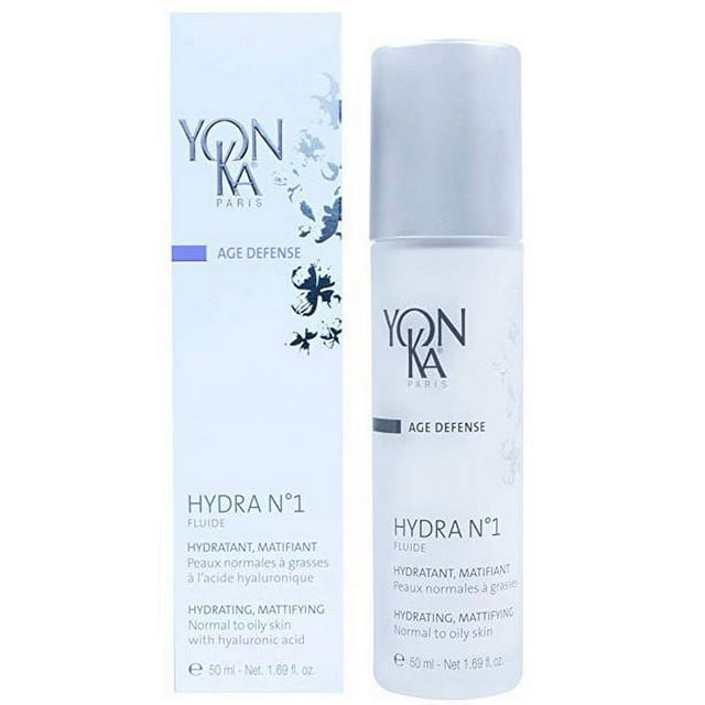 YON-KA AGE DEFENSE HYDRA NO. 1 FLUIDE Hydratante, Mattifying (1.7oz / 50ml) - Normal to Oily Skin with Hyaluronic Acid
