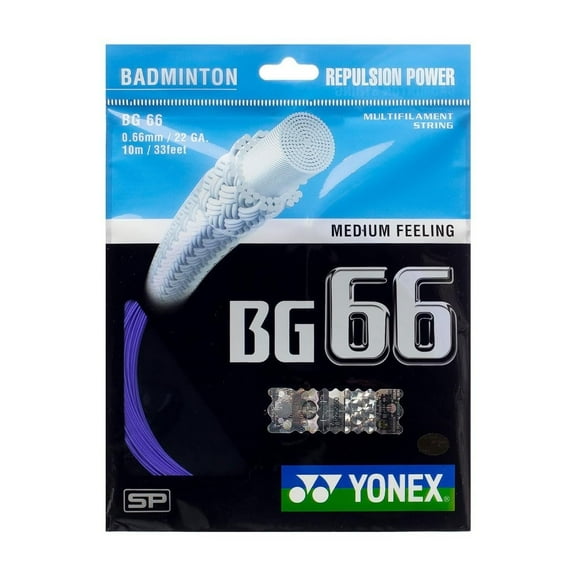 YONEX BG 66 Badminton String Blue Purple