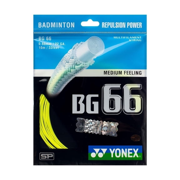 YONEX BG 66 Badminton String Yellow